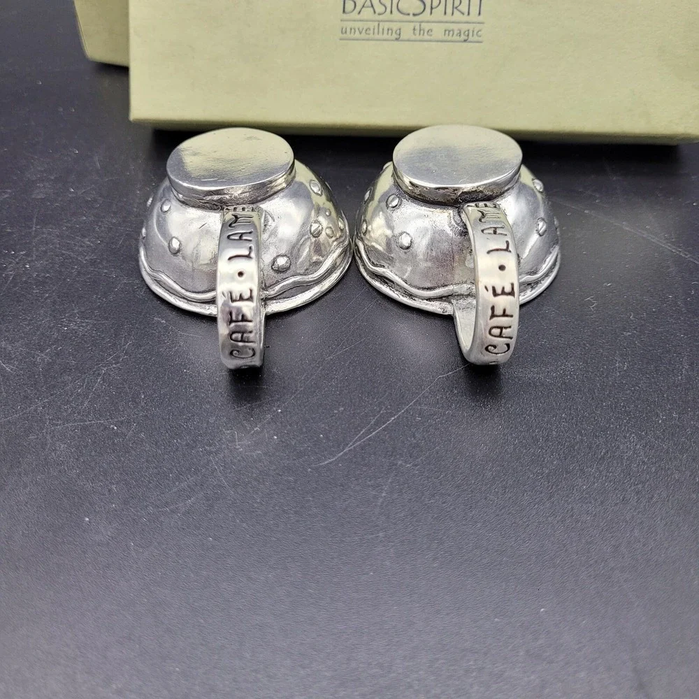 Pewter Decor Java, Cafe Latte Set + Cafe Wall Hook by Basic Spirit‎